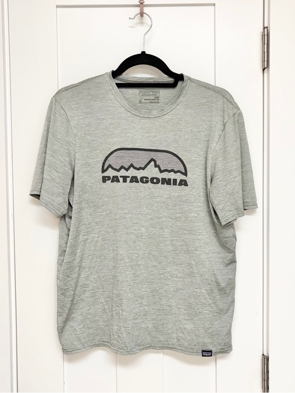Patagonia Grey Capilene workout Shirt